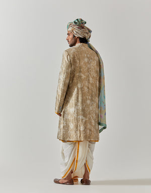 Matrix Jacket Silk Brocade Oyster Grey Rainforest