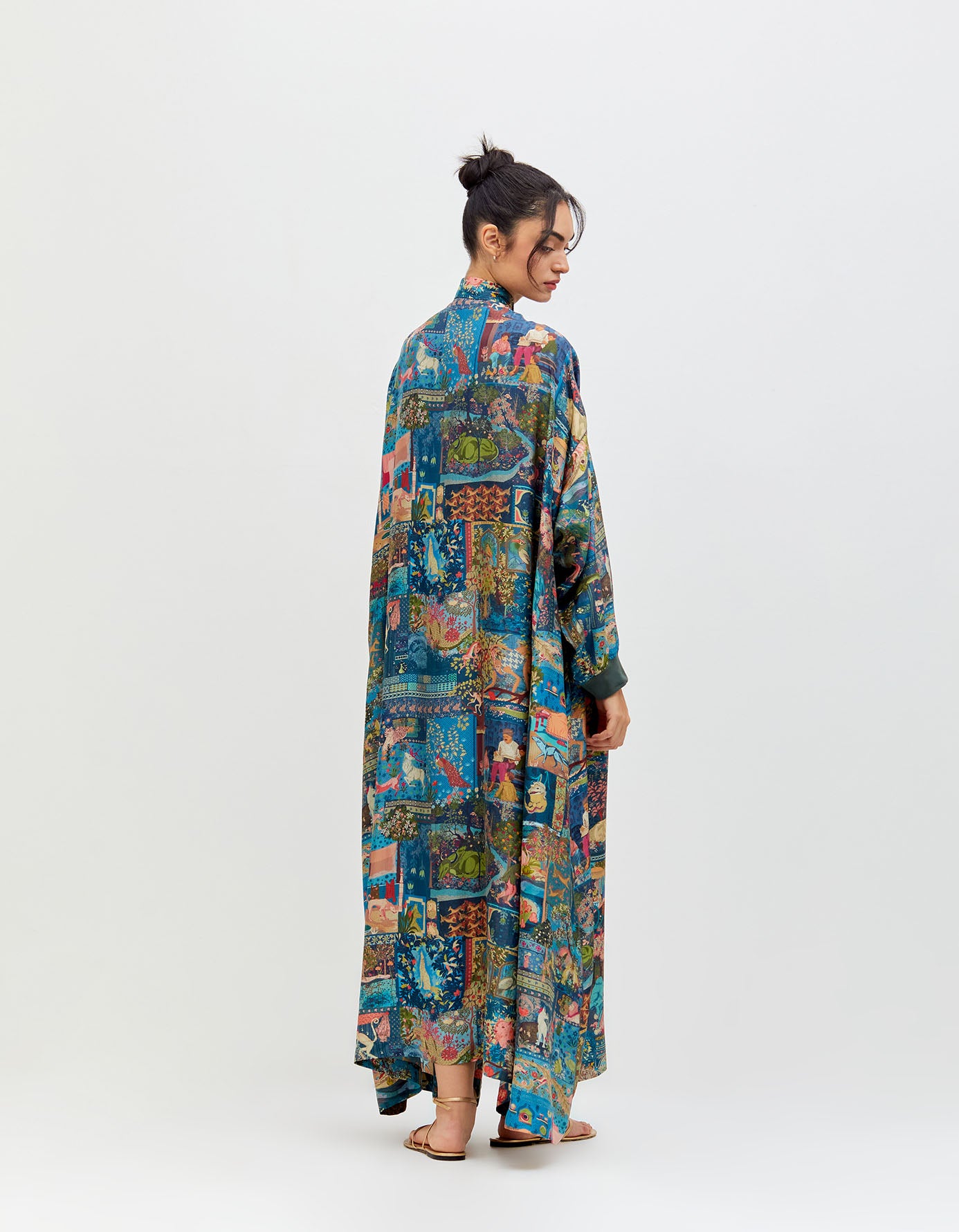 Rozana Shirt Dress Silk 50G Teal