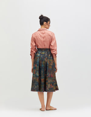 Oversized Shirt Blush Silk