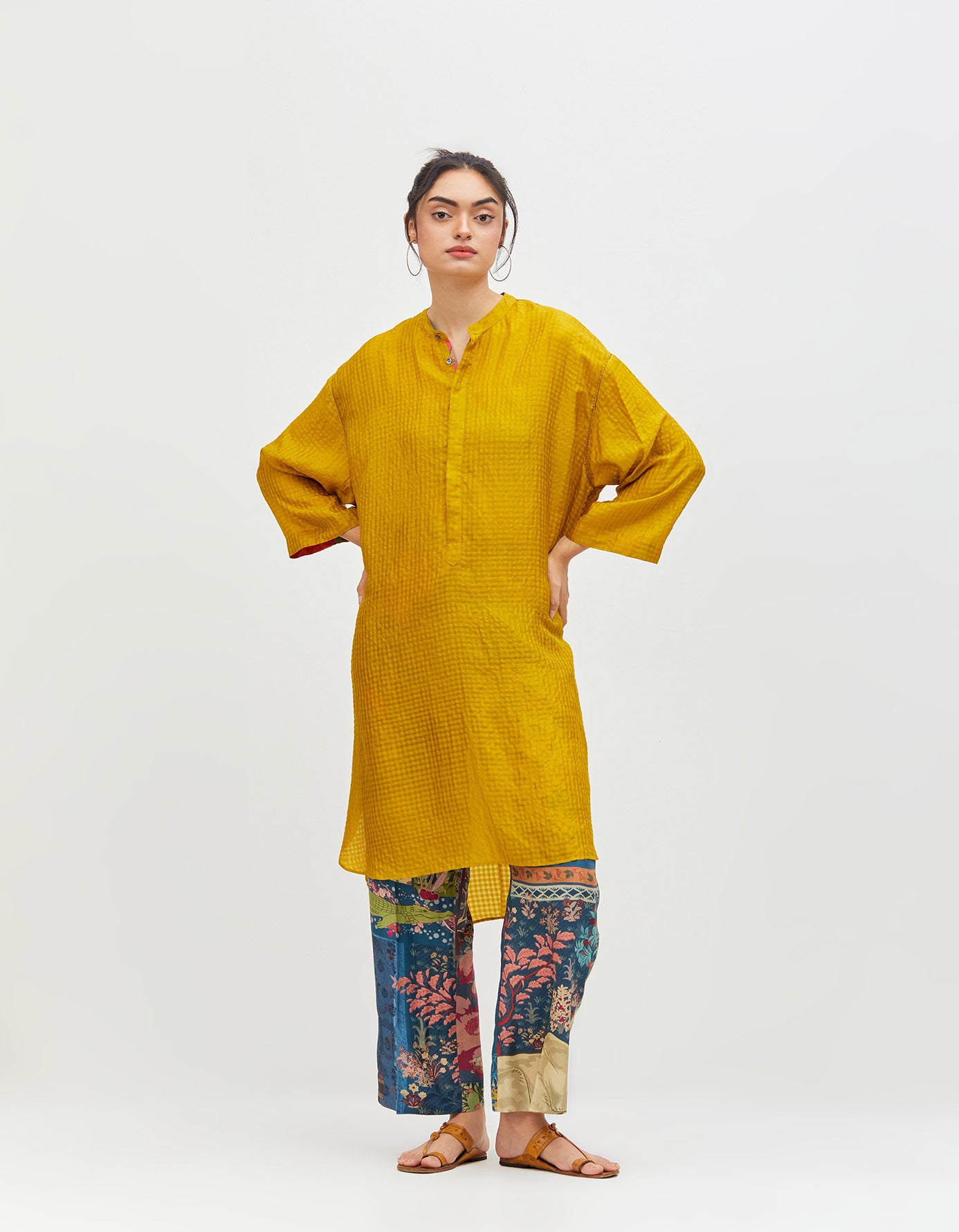 Panchatantra Pyjama Pant Teal Silk 50g
