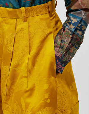 Panchatantra Udaan Shirt Teal Silk Dupion