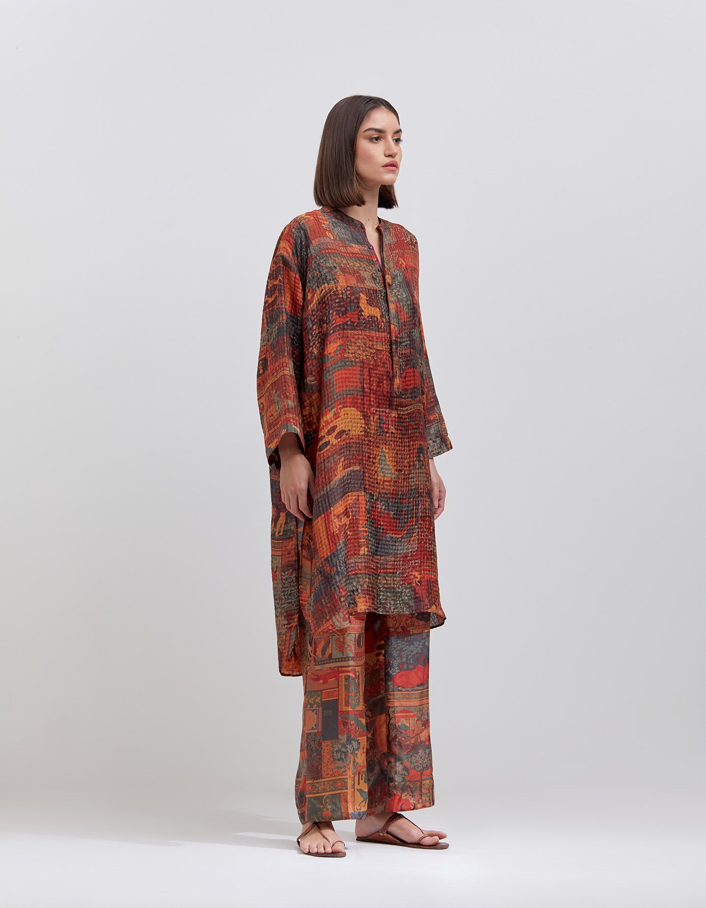 Pyjama Pant Silk Terracotta