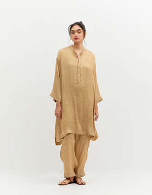 SD Firoza Kurta Lamé Gold