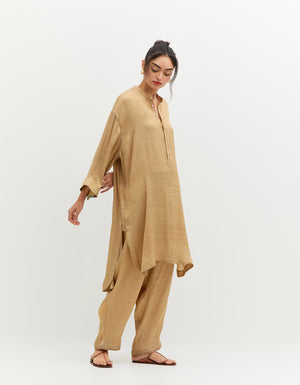 SD Firoza Kurta Lamé Gold