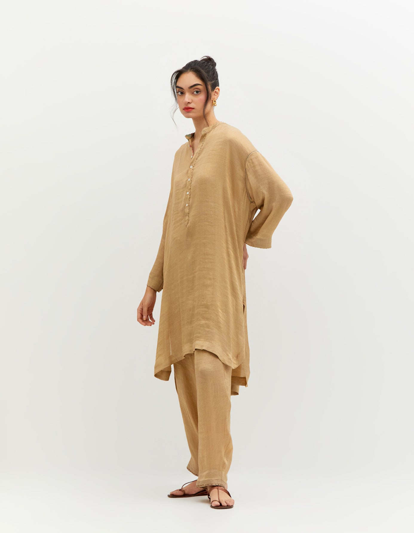 SD Firoza Kurta Lamé Gold