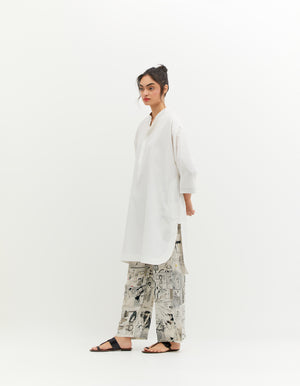 SD Leap Enzo Trousers Silk 50g B/W