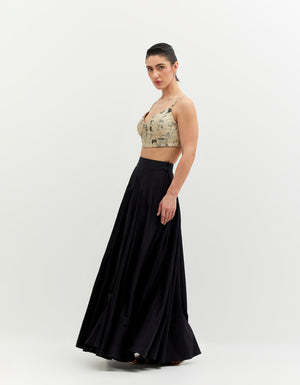 SD Sophia Skirt Cotton Silk Black