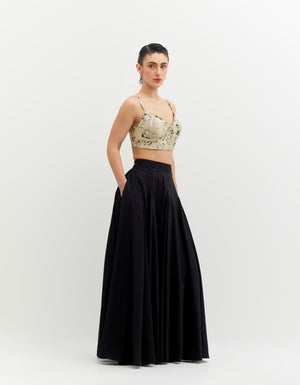 SD Sophia Skirt Cotton Silk Black