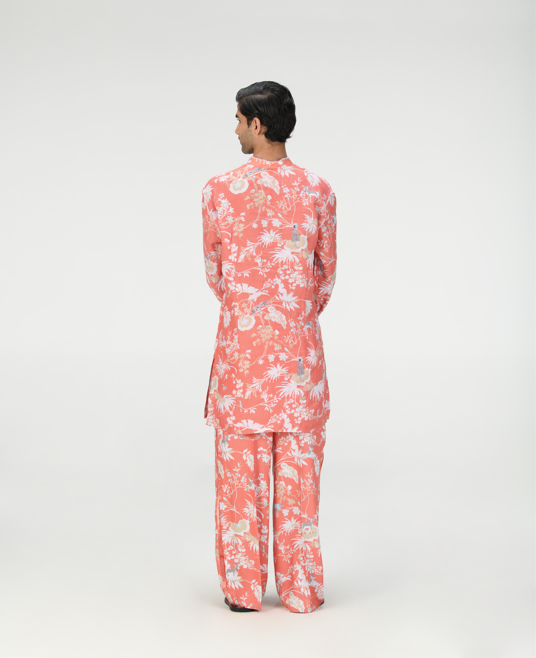Chhote Miyan Kurta Linen Coral