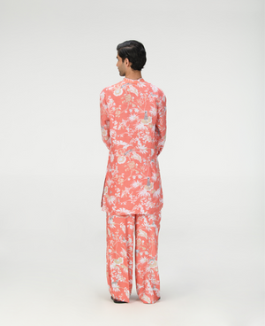 Chhote Miyan Kurta Linen Coral