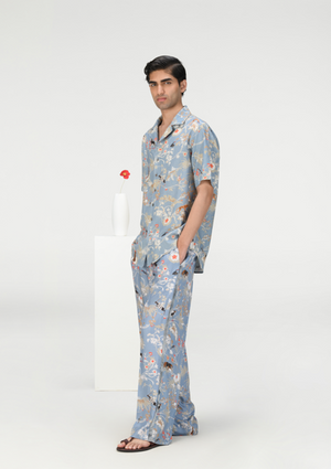 Bush Shirt Heavy Cotton Monsoon Cloud