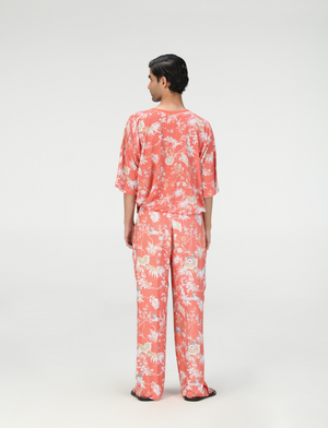 T-Shirt Linen Jersey Coral
