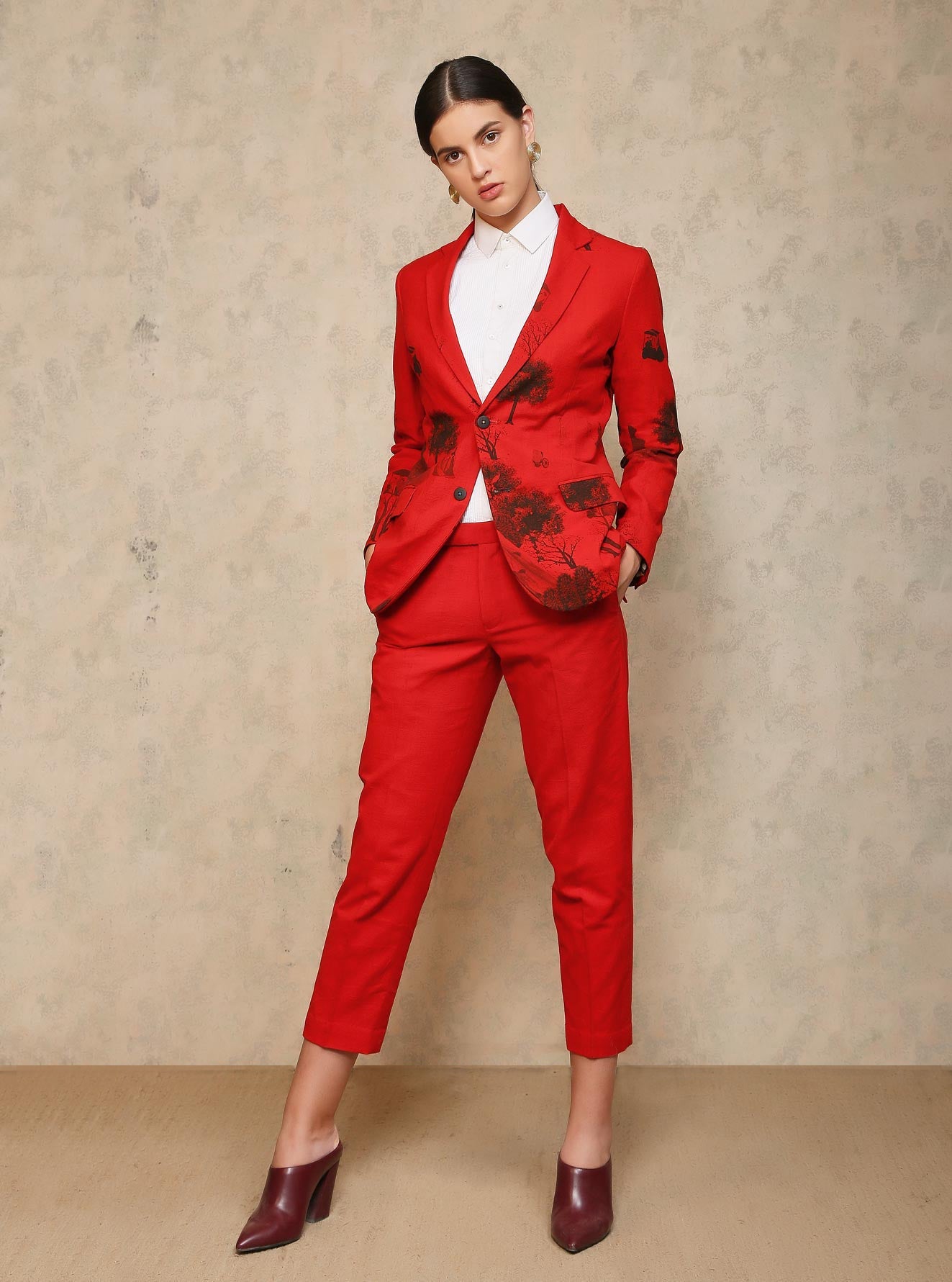 Rana Blazer Heavy Cotton Red