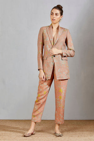 Rana Blazer Linen Salmon