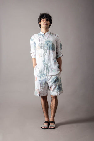 Classic Reversable Shirt  Linen White