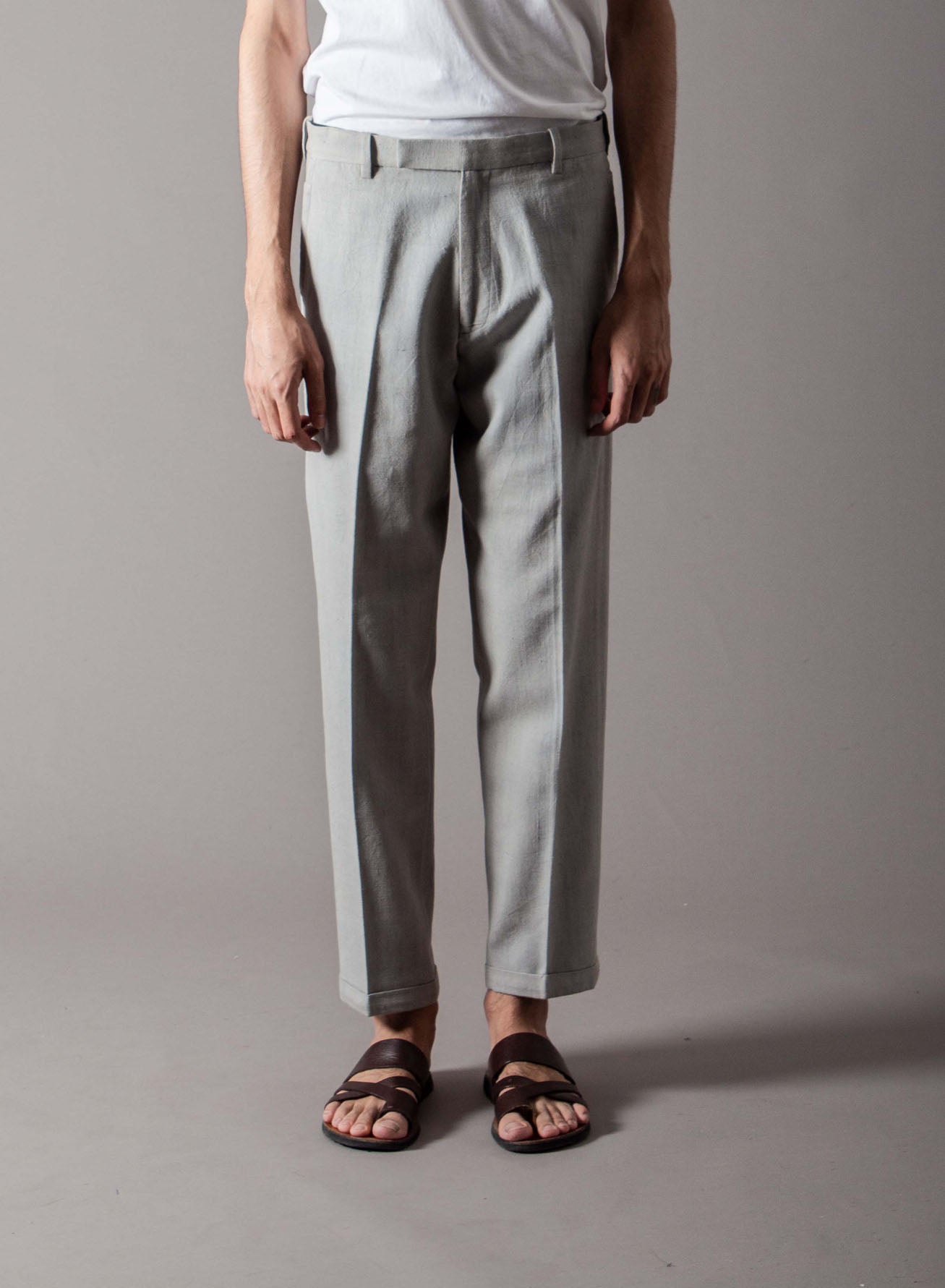 Classic Trouser Linen Light Grey