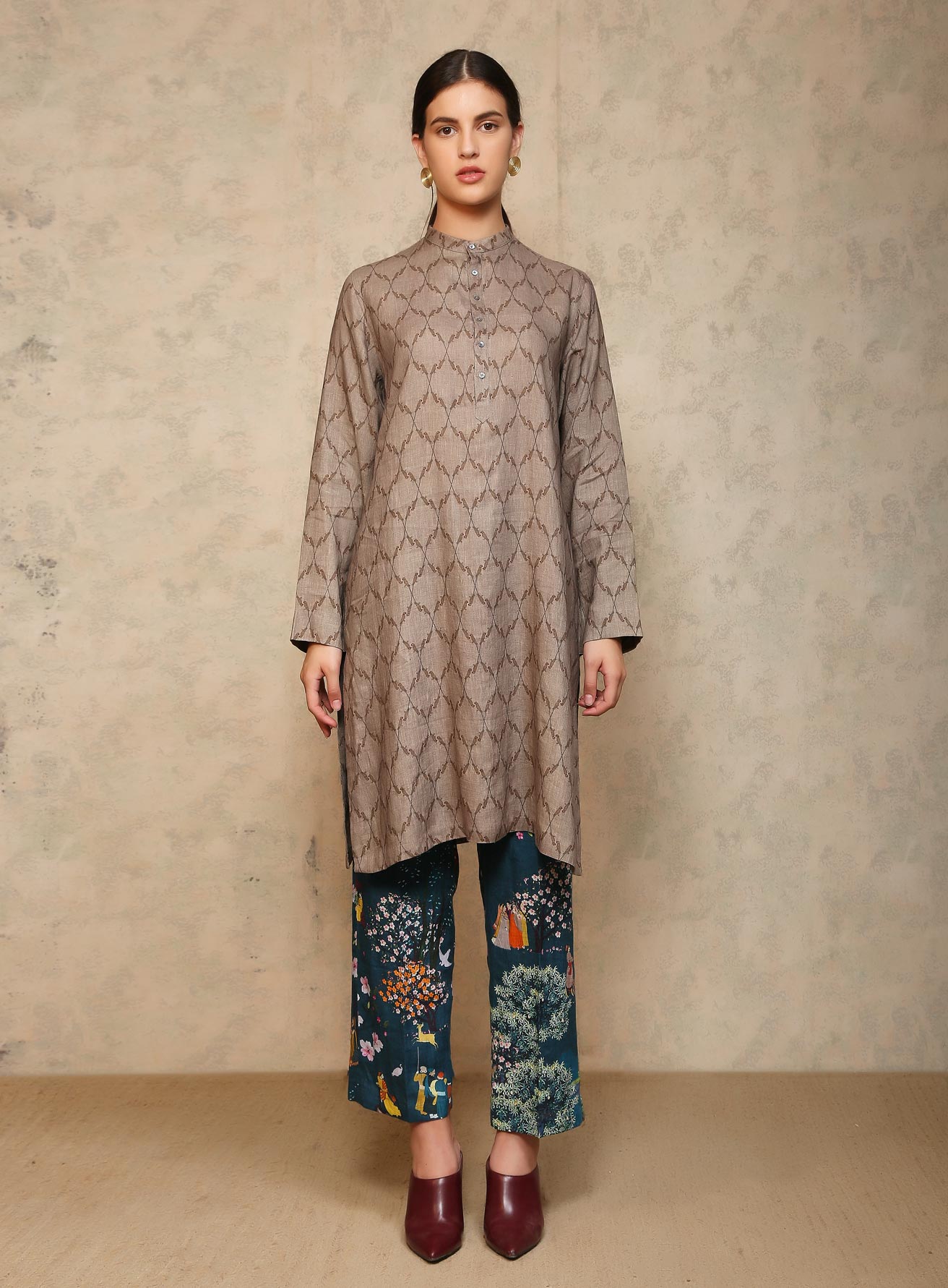 Bade Miyan Kurta Linen Beige