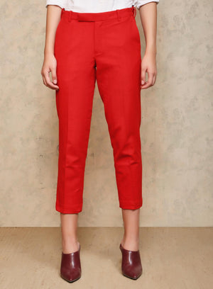 Classic Trouser Heavy Cotton Red