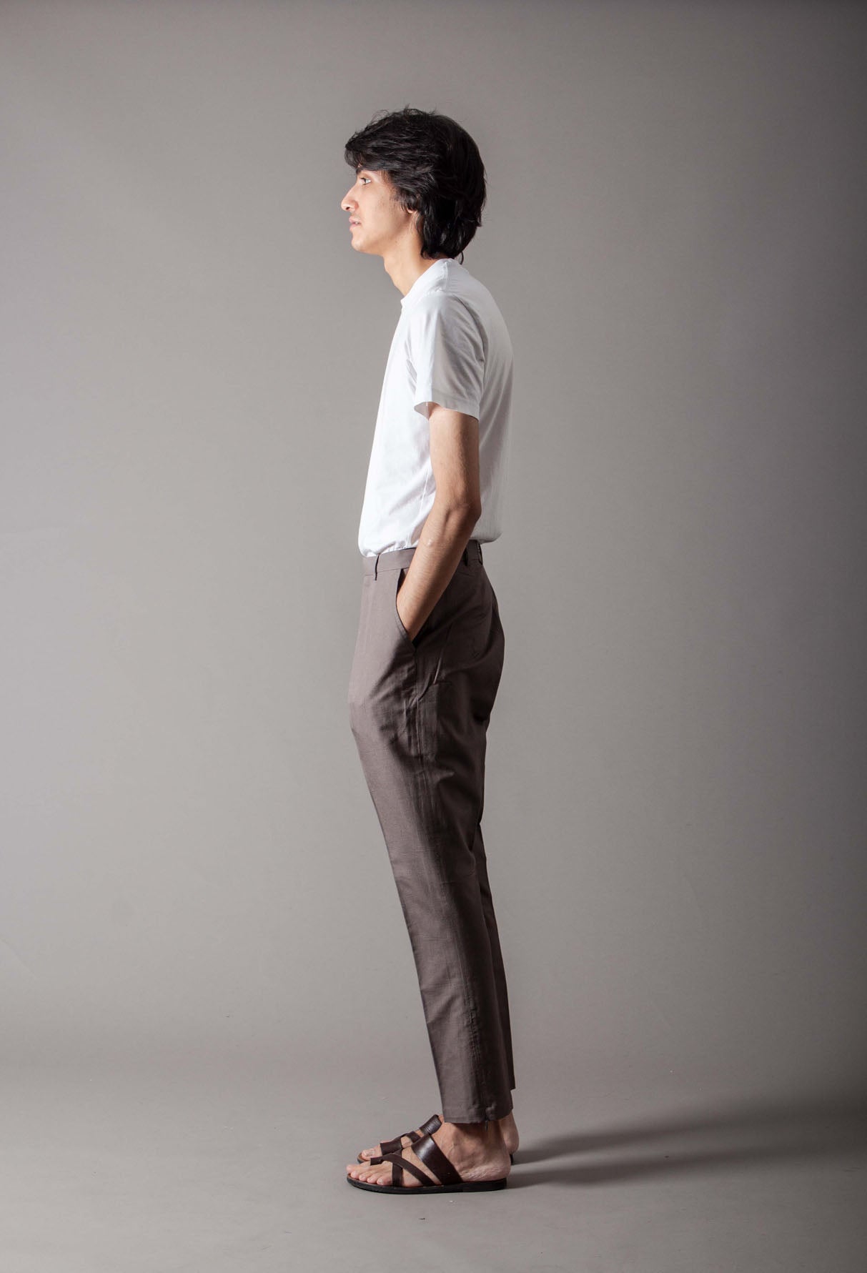 Jodhpuri Trouser Cotton Linen Mushroom