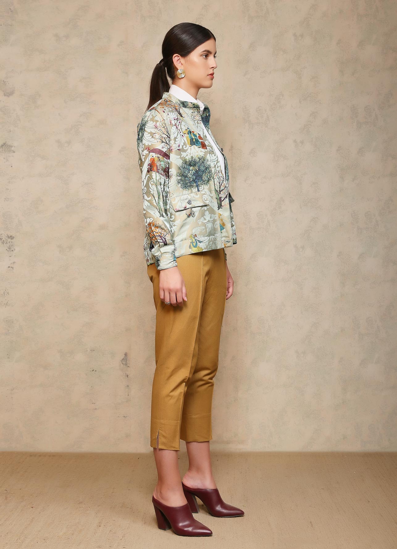 Royal Within Flap Pocket Jacket Monsoon Cloud Silk Damask
