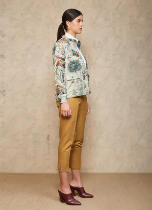 Royal Within Flap Pocket Jacket Monsoon Cloud Silk Damask