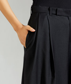 Palazzo Pant Pashmina Black