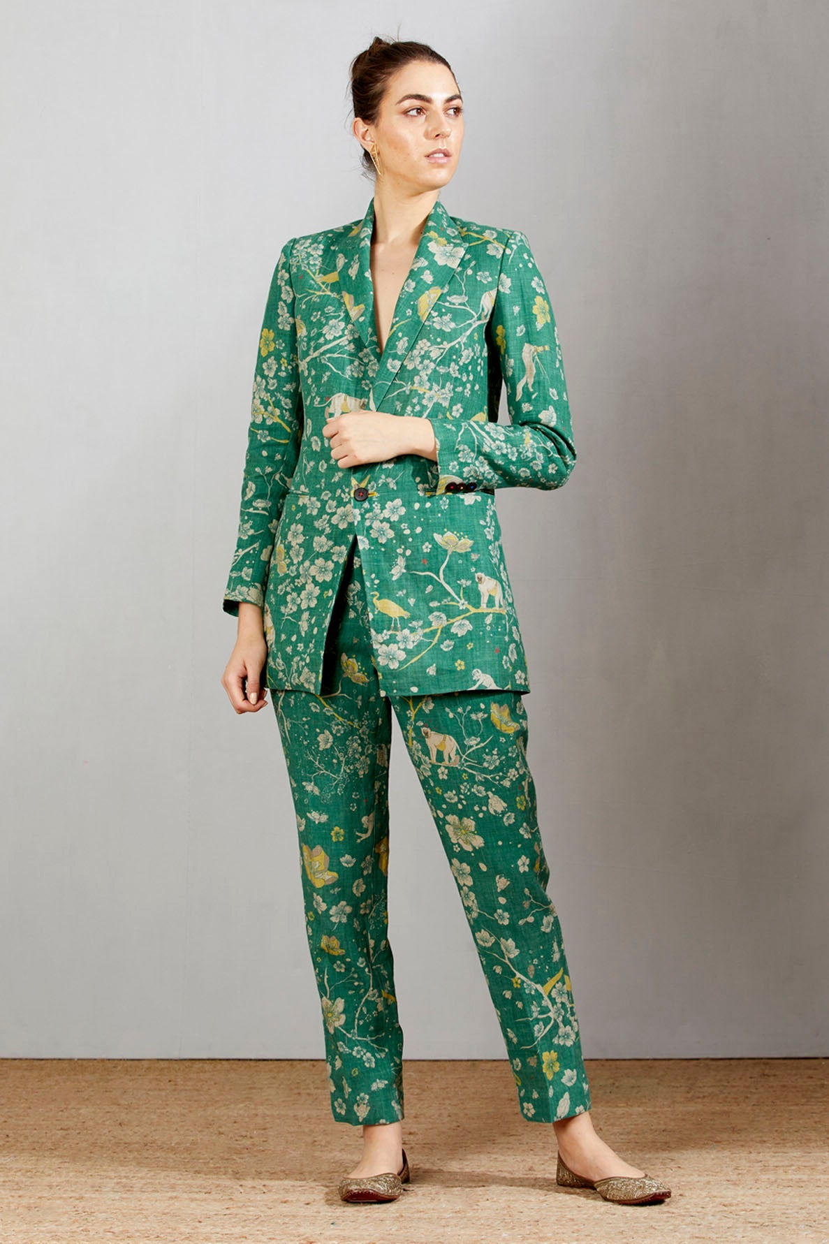 Rana Blazer Linen Green