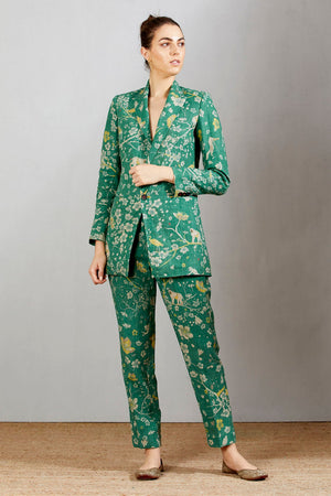 Rana Blazer Linen Green