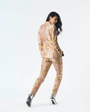 Rana Blazer Silk Brocade Champagne Pink
