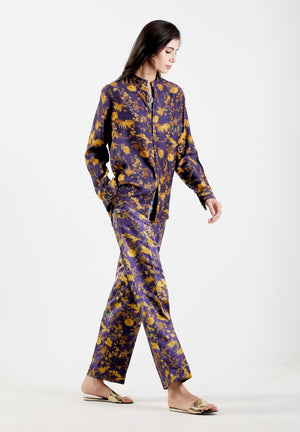 Classic Shirt Muga Satin Gold