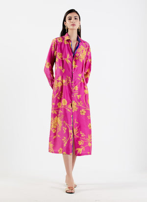 Pleated Dress Silk Twill Rani