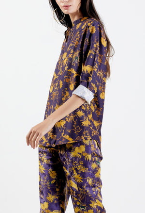 Classic Shirt Muga Satin Gold