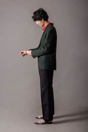 Rana Blazer Heavy Linen Deep Forest