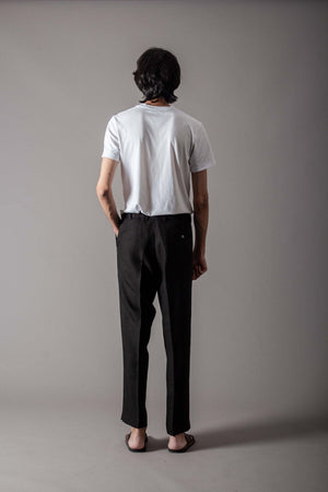 Azad Trouser Cotton Linen Black