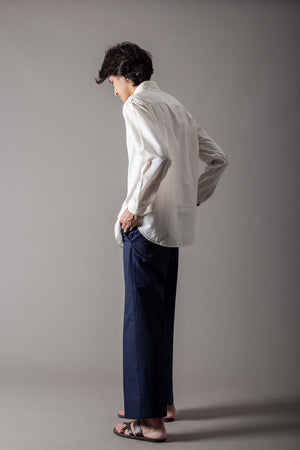 Manmauji Shirt Handspun Handwoven Cotton White