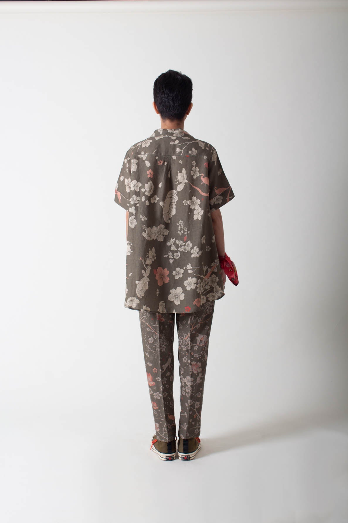 Oversized Cuban Shirt Linen Olive
