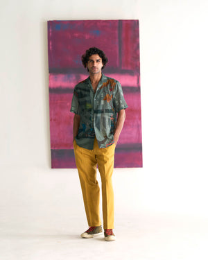 Raahi Trouser Heavy Cotton Mustard