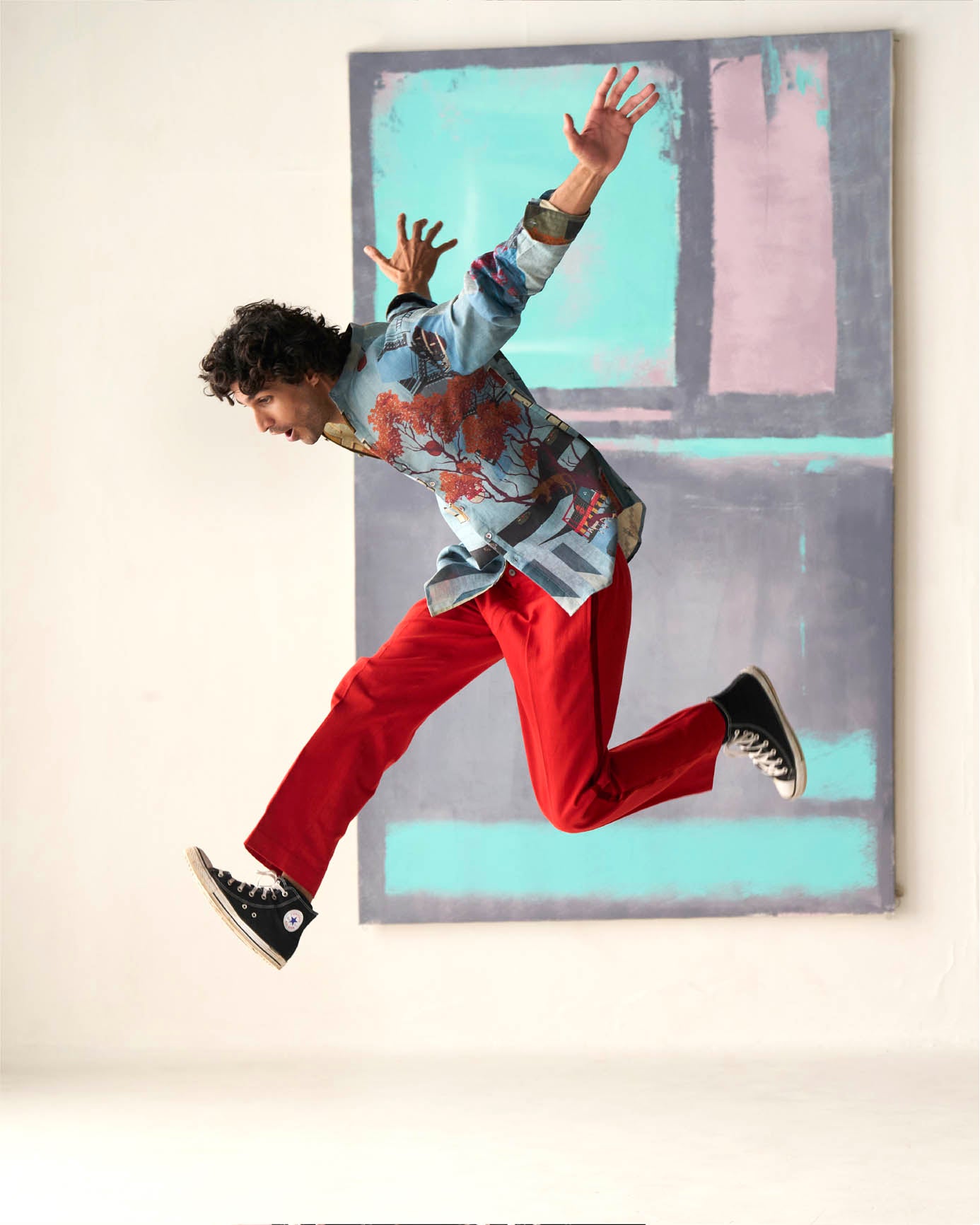 Raahi Trouser Heavy Cotton Red