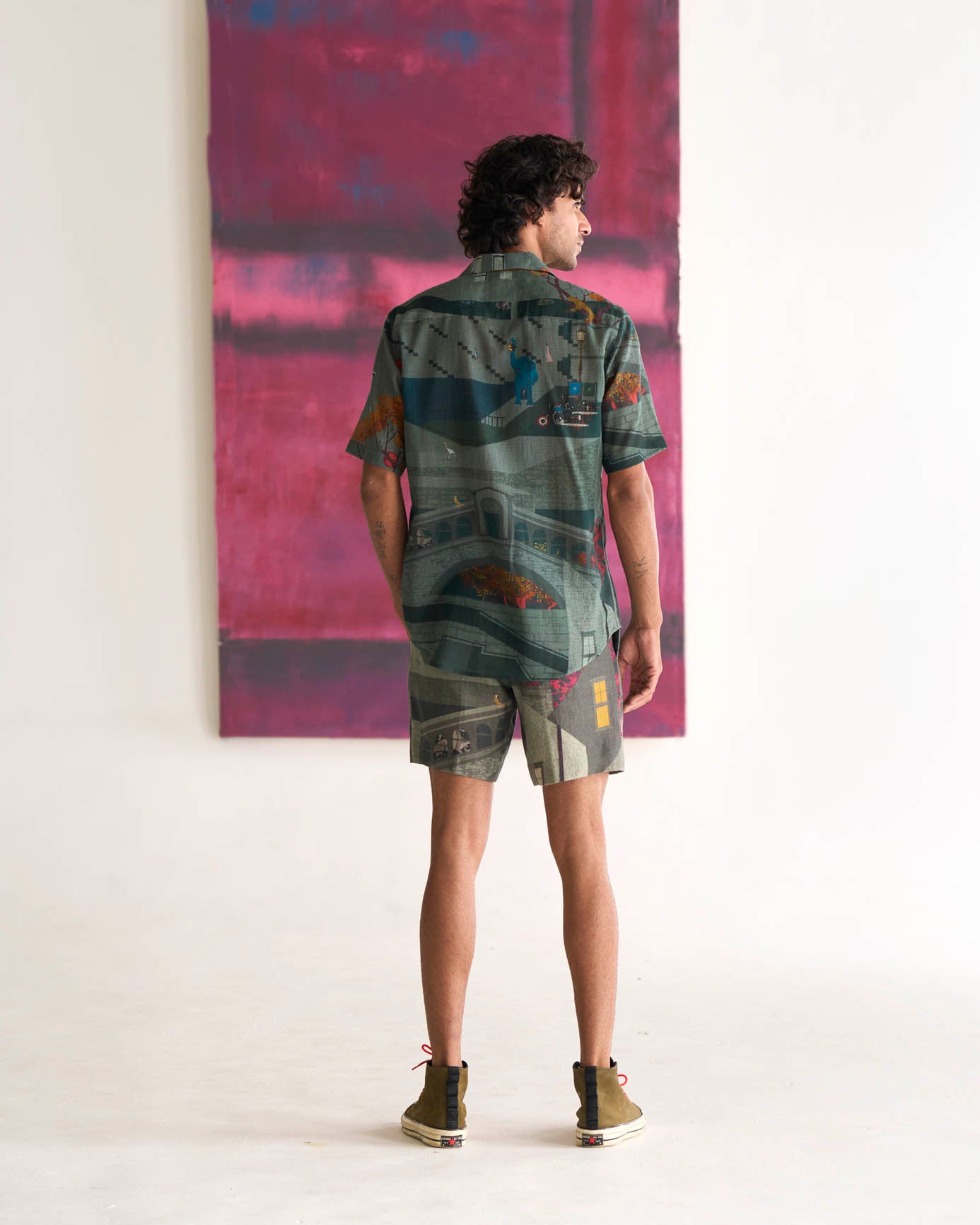 Shorts Linen Sage