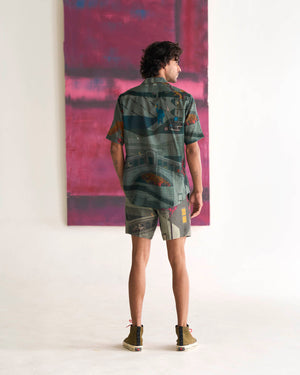 Shorts Linen Sage