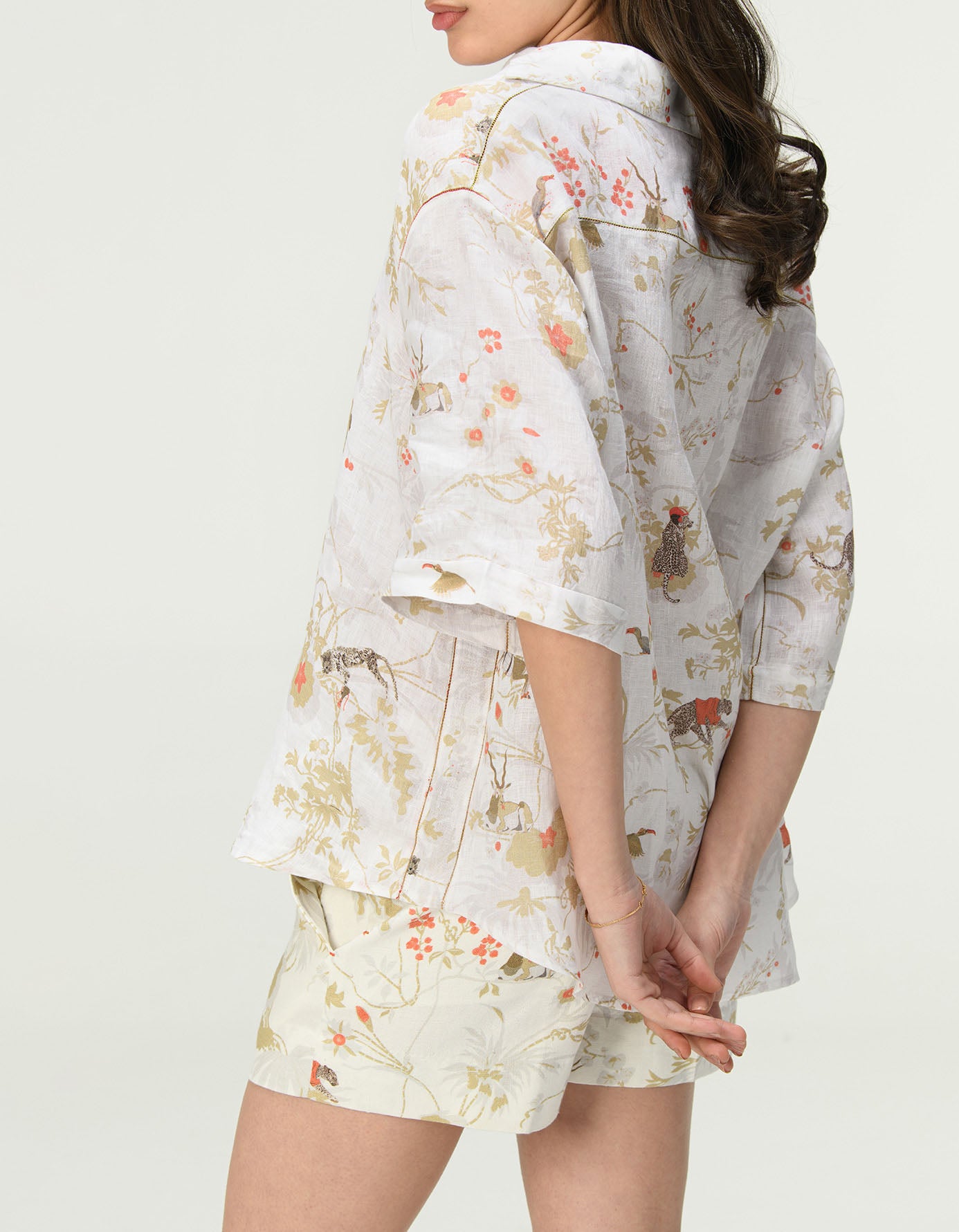 Oversized Bush Shirt Linen Ivory