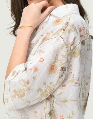 Oversized Bush Shirt Linen Ivory